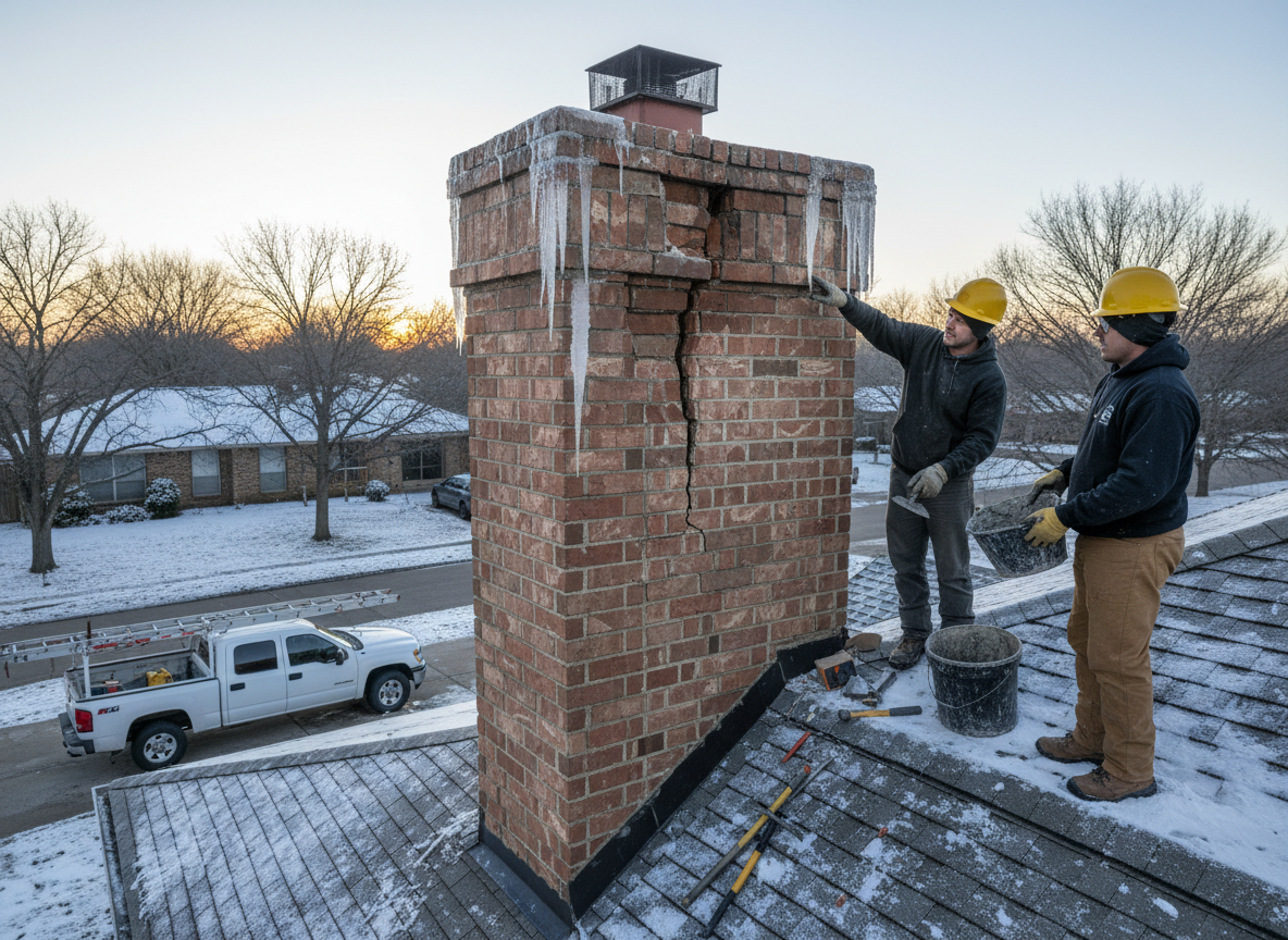 Chimney Repair After a North Texas Freeze