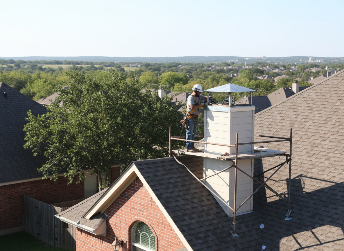 Chimney repair in Bellaire Park
